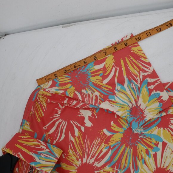 Chubbies Shirt Mens Medium Polo golf Floral Button Up Short Sleeve Stretch fun - Picture 8 of 11